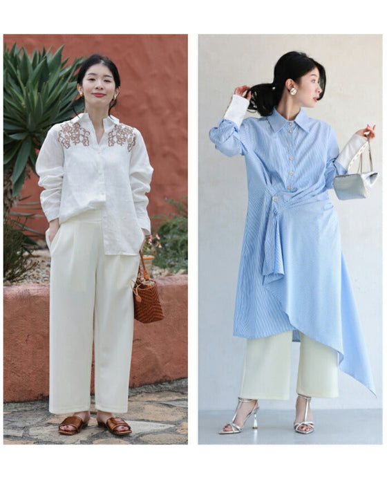 Easy to wear and stylish, these pants won't show your body shape and can be worn all year round. White limited edition pettipants included.
