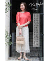 Cool lace pants to layer with a dress