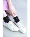 可愛い小花柄ショートソックス2点セット　返品・交換不可