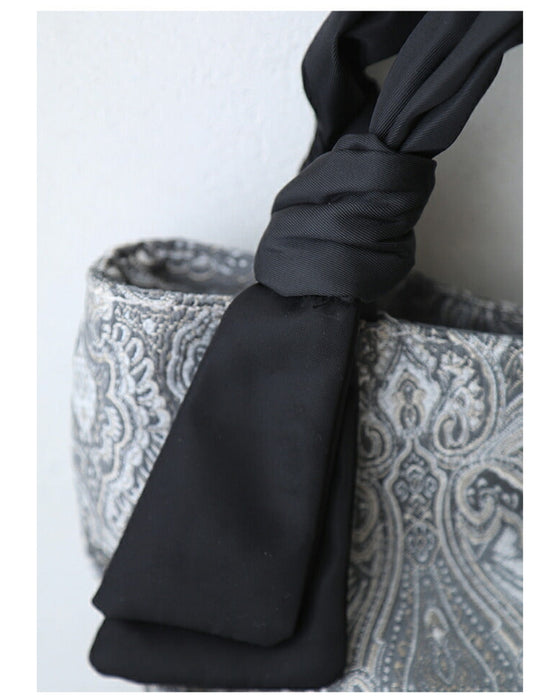 1泊2日限定 大容量 ペイズリー柄 サブバッグ 鞄