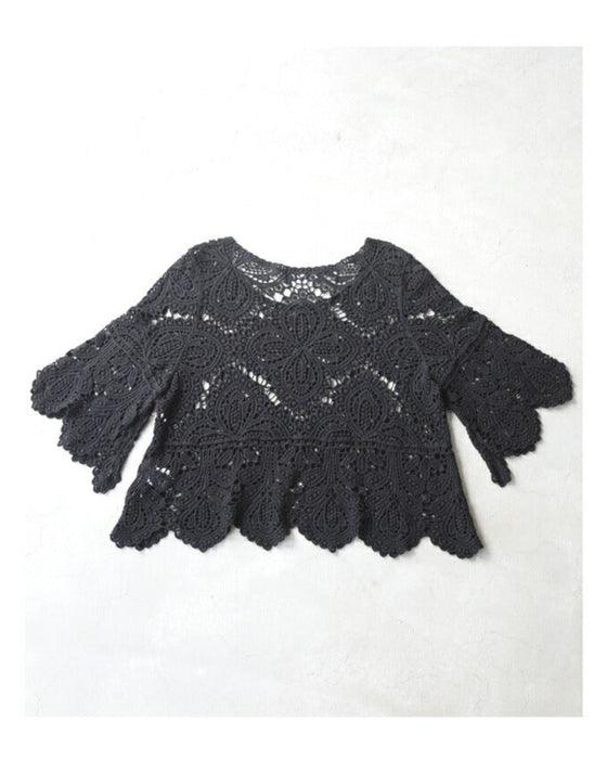 Cool layered crochet top