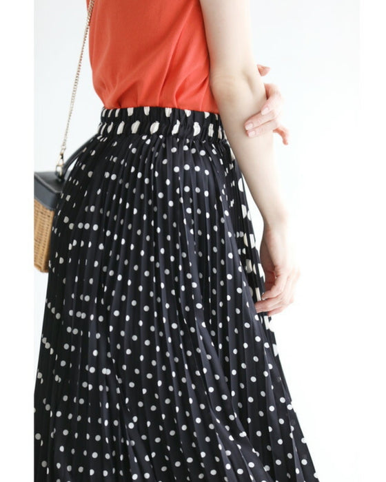大人が穿けるドットスカート