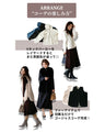 A loose, slender-looking long knit dress