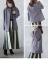 A suede-like collarless jacket for adults that will make your wish come true