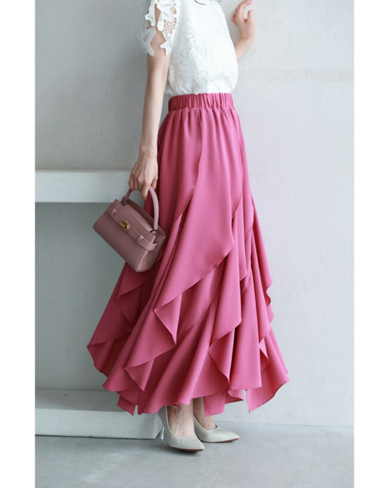 ひらひら花びらフリルスカート