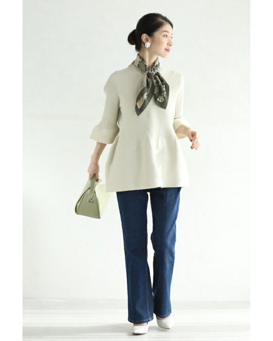 ふんわり立体感 つぼみニット