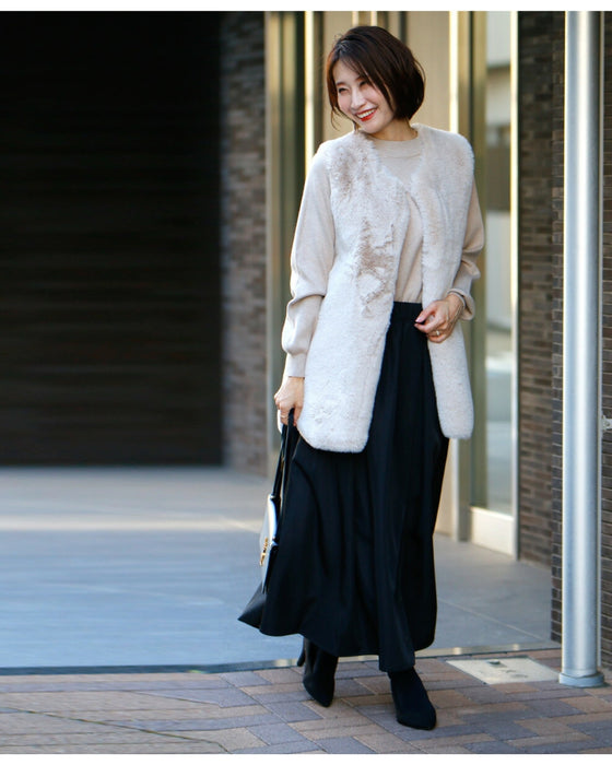 Water-repellent, brushed lining, warm and stain-resistant, ultra-warm flared skirt
