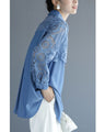 Beautiful cutwork floral lace shirt top