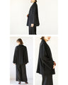 A beautiful stretch collarless jacket that won't tire you out