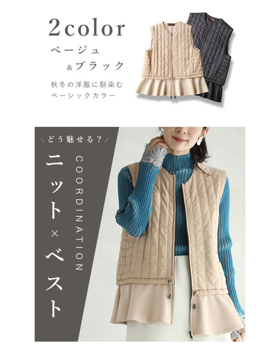 Cinderella vest that doesn't hide the cuteness of the knit