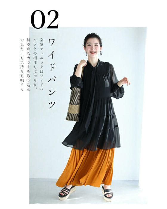 It can also cover your body shape. It's like air. Ultra-lightweight tunic dress top