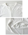 【セール商品返品交換不可】Tシャツの概念が変わる！超きれい新カットソーキーネックトップス
