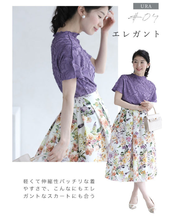 彫刻花トップス