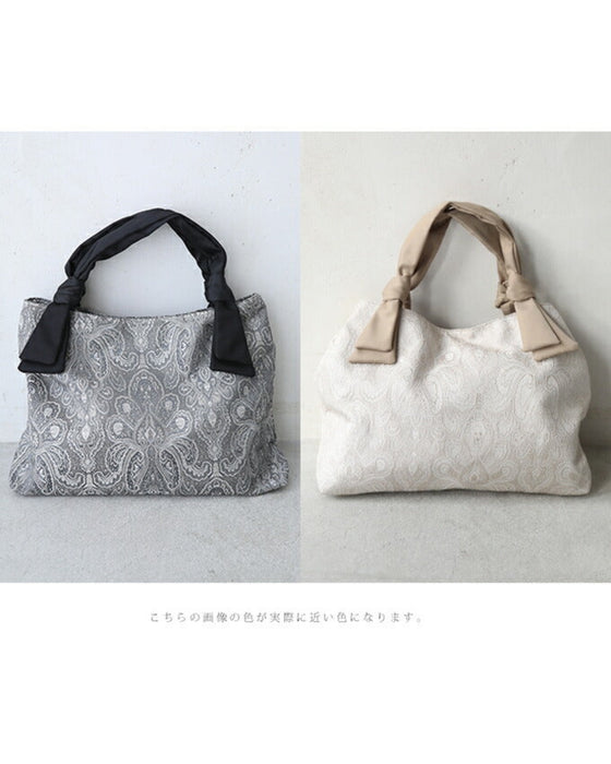 1泊2日限定 大容量 ペイズリー柄 サブバッグ 鞄