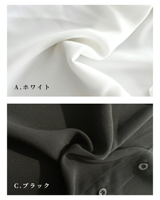 Ehre style original short-sleeved bowtie blouse that looks neat but not cute