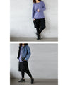 Addictively light and fluffy fleece long sleeve T-shirt