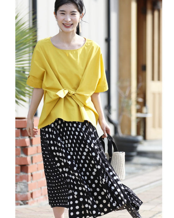 大人が穿けるドットスカート