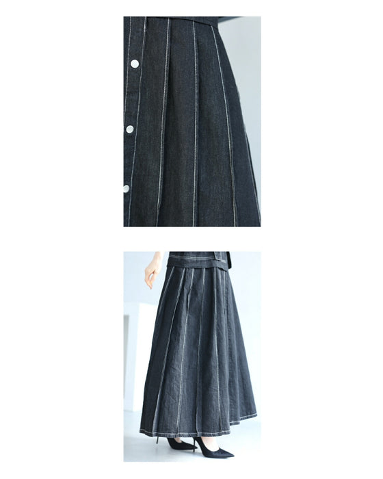 前後2wayデニムサロペット