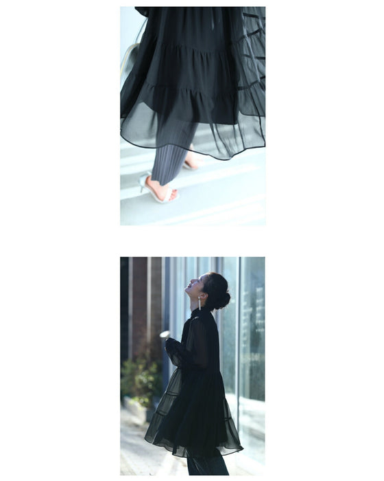 It can also cover your body shape. It's like air. Ultra-lightweight tunic dress top