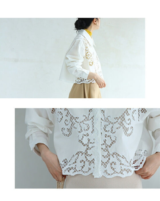 ノースリにレースシャツ -カーデじゃない選択肢-