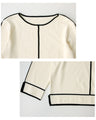Center line knit for a beautiful look
