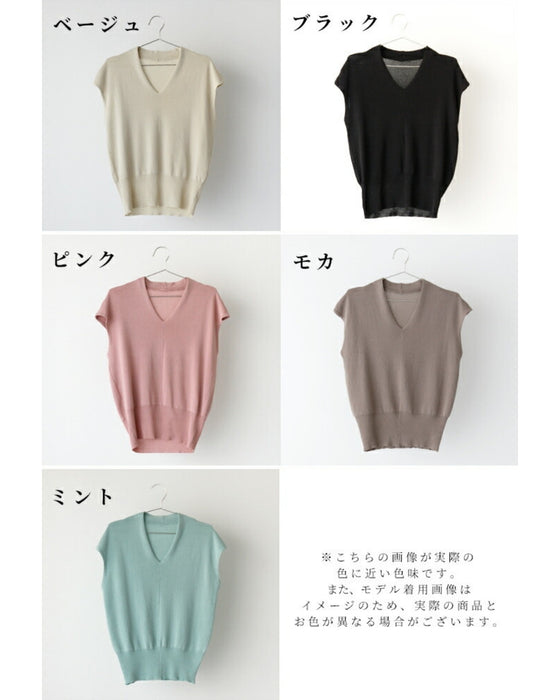 夏~秋に着たい!Tシャツの代わりにフレンチスリーブニット