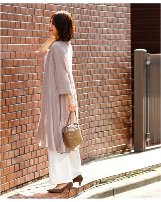 理想の「透け感」二の腕隠しの夏の涼カーデ
