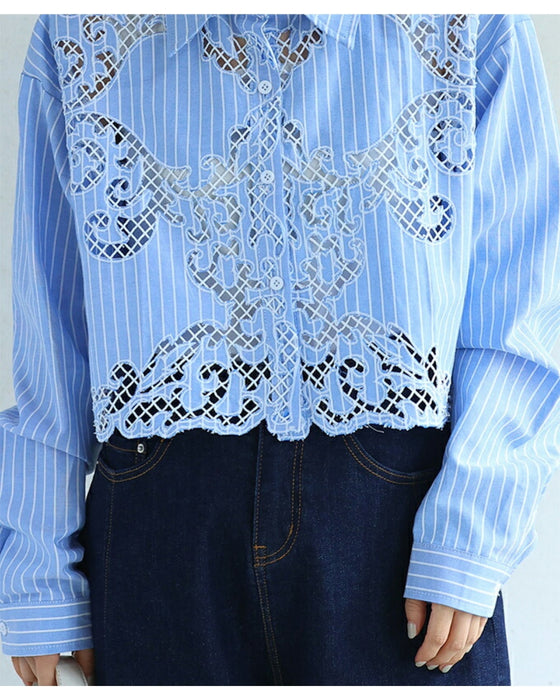 ノースリにレースシャツ -カーデじゃない選択肢-