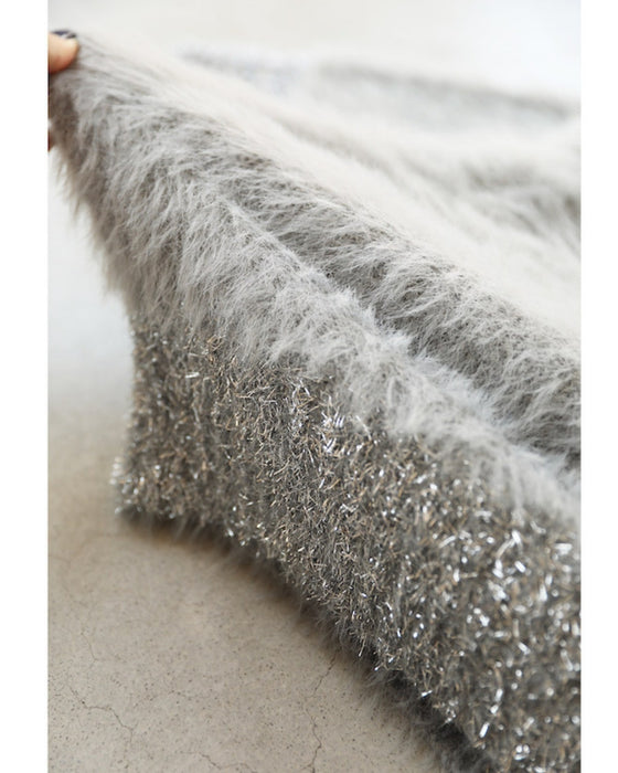 好きがつまった ざっくりキラふわカーデ