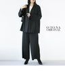 A beautiful stretch collarless jacket that won't tire you out