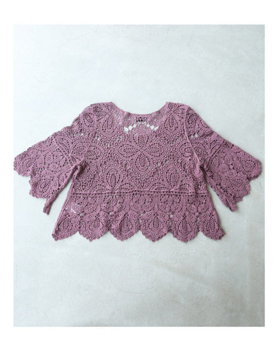 Cool layered crochet top