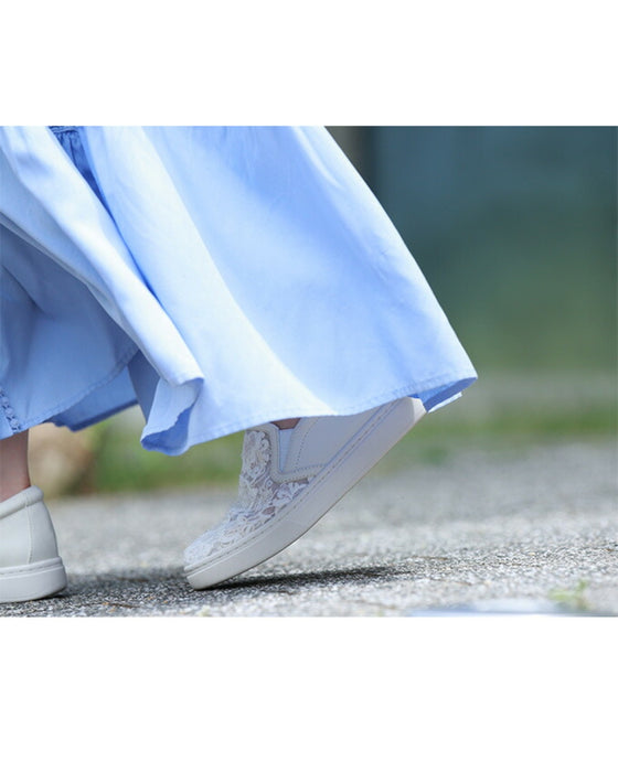 Floral Embroidered Slip-ons: Adult Beauty Changes with This One Place