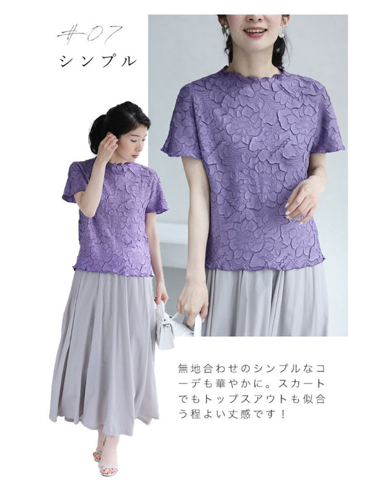 彫刻花トップス
