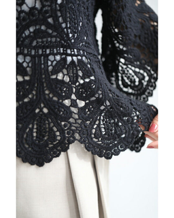 Cool layered crochet top