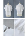 Shell lace top that hides your upper arms