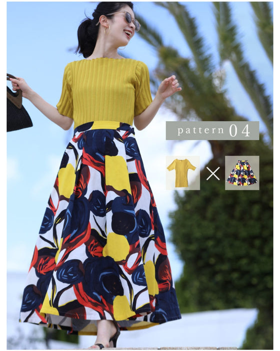 【コーデセット】お出かけ服の決定版 選べるカラー 2点コーデセット