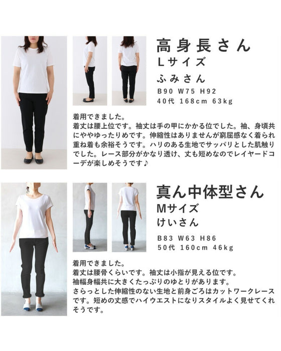 ノースリにレースシャツ -カーデじゃない選択肢-