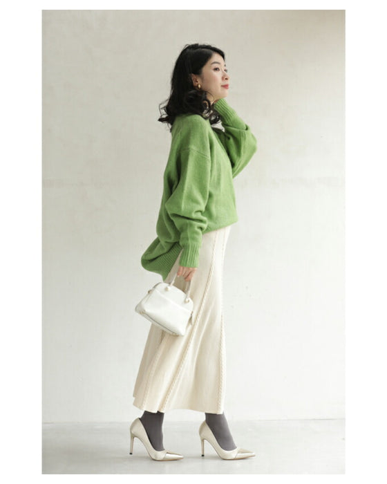 触ればやみつき ふわもち長袖ニット