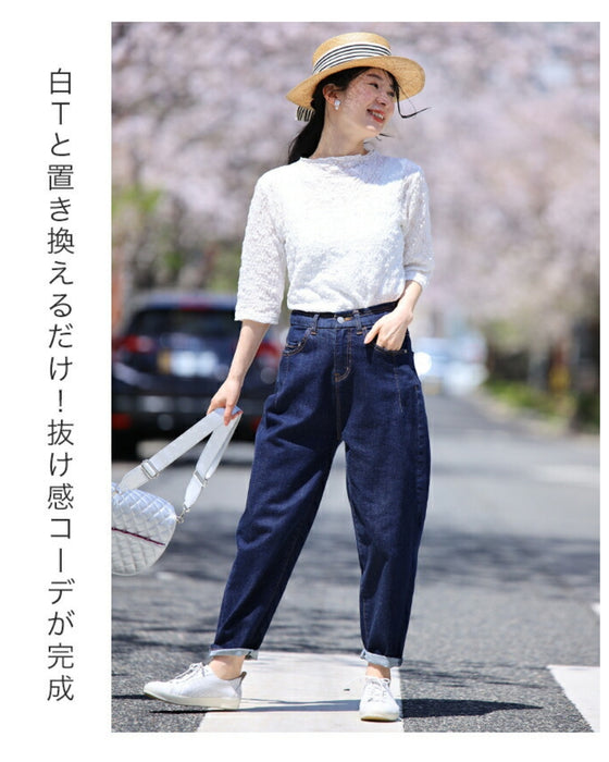 肘まで隠れる アイロン不要 クシュクシュトップス