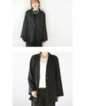 A beautiful stretch collarless jacket that won't tire you out