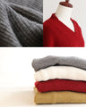 A new style of knitwear: knit top with snood