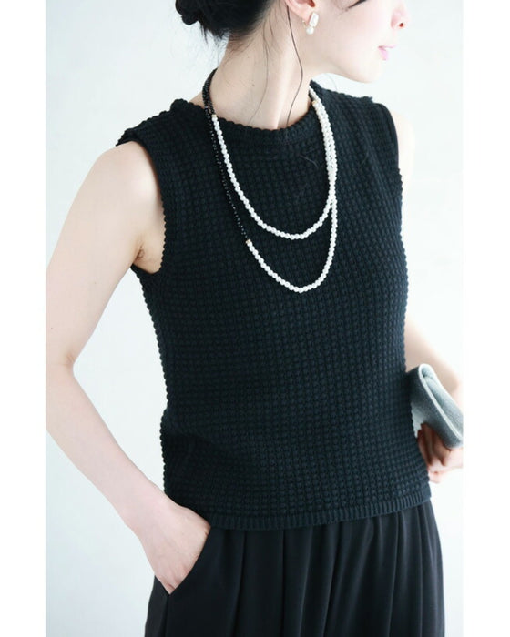 Summer knit short cut and sew top