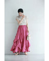 Fluttering petal frill skirt