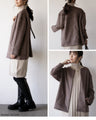 A suede-like collarless jacket for adults that will make your wish come true
