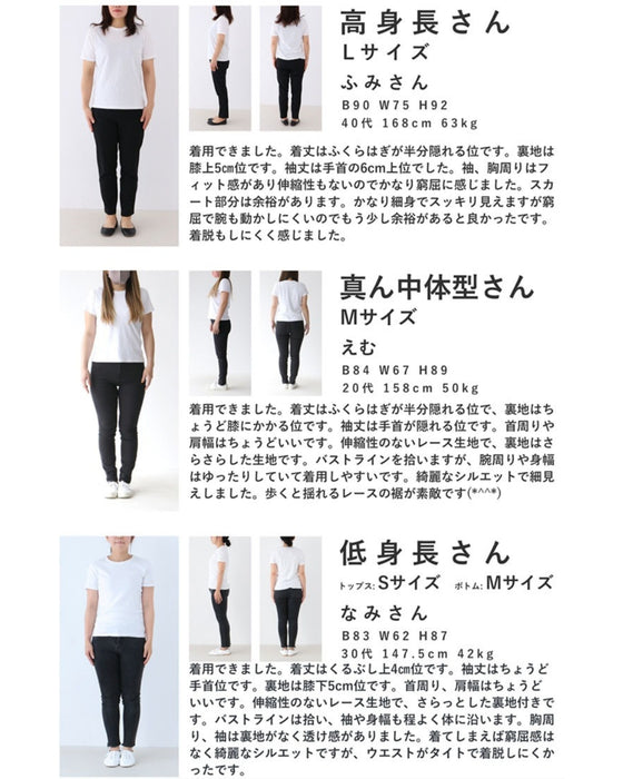 【アウトレット返品交換不可】軽やかなドットと花のシアーベールミディアムワンピース