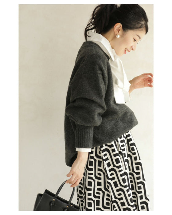 触ればやみつき ふわもち長袖ニット