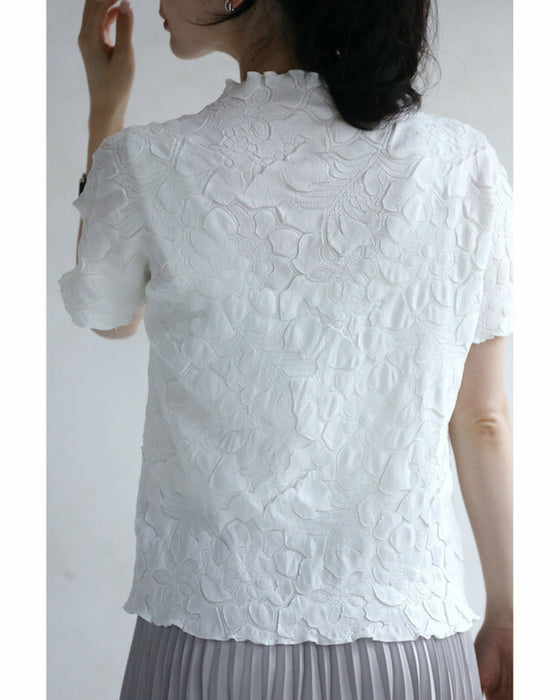彫刻花トップス