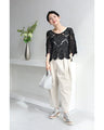 Cool layered crochet top