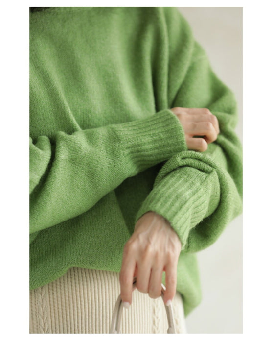 触ればやみつき ふわもち長袖ニット