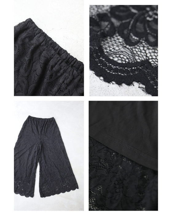 見せて可愛い重ね着用レースペチパンツ